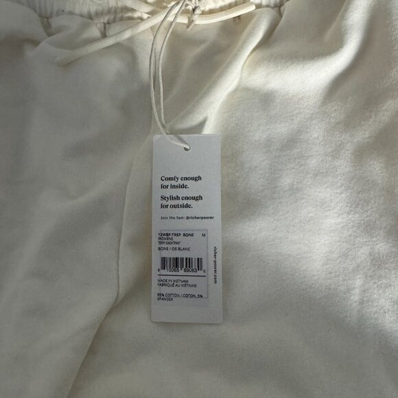 Richer Poorer | NWT Women's Stretch Terry Classic Sweatpant in Bone Size Medium - Picture 6 of 10